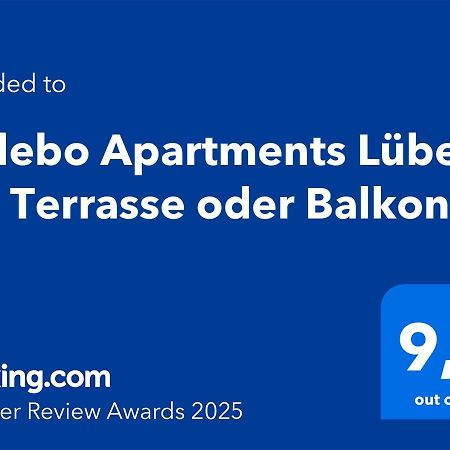 Sadebo Apartments Luebeck Mit Terrasse Oder Balkon Экстерьер фото