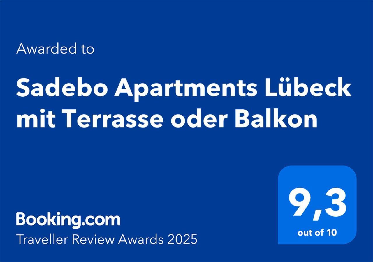 Sadebo Apartments Luebeck Mit Terrasse Oder Balkon Экстерьер фото